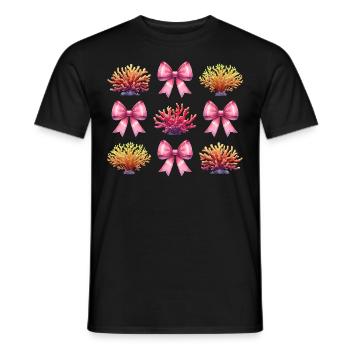 Coquette Arc Récif de Corail Mer Océan Fille - T-shirt homme - noir - Devant - AI Model Male 178 light (178cm)