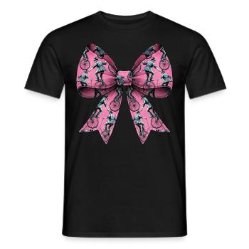 Coquette Bow Monocycle Monocycle Fille - T-shirt homme - noir - Devant - AI Model Male 178 light (178cm)