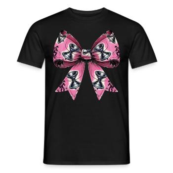 Coquette Bow Yoyo Toy Pattern Girl Mothers Day - Männer T-Shirt - Schwarz - Vorne - AI Model Male 178 light (178cm)