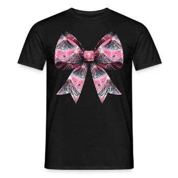 Coquette Arche Volcan Fille Géologie Magma Lava - T-shirt homme - noir - Devant - AI Model Male 178 light (178cm)