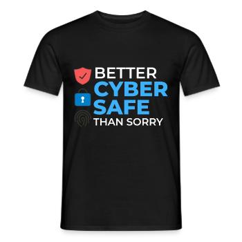 Cyber Security Information Computer Sicherheit - Männer T-Shirt - Schwarz - Vorne - AI Model Male 178 light (178cm)