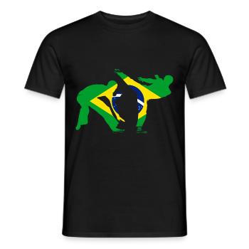 Capoeira - Men's T-Shirt - black - Front - AI Model Male 178 light (178cm)