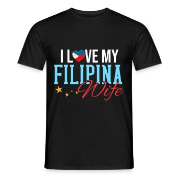 Philippinen Filipino Pinoy Philippinisch - Männer T-Shirt - Schwarz - Vorne - AI Model Male 178 light (178cm)