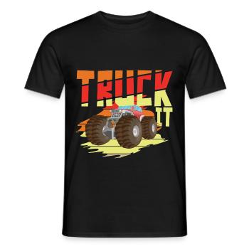 Truck It - Männer T-Shirt - Schwarz - Vorne - AI Model Male 178 light (178cm)