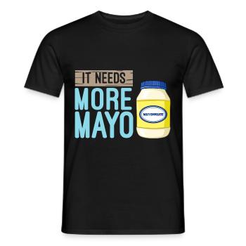 Mayonnaise Mayo Sauce Majo Salatsauce - Männer T-Shirt - Schwarz - Vorne - AI Model Male 178 light (178cm)
