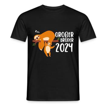 Big Brother 2024 Sloth - Men's T-Shirt - black - Front - AI Model Male 178 light (178cm)