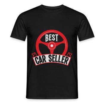 Slow Im A Car Salesman - Men's T-Shirt - black - Front - AI Model Male 178 light (178cm)