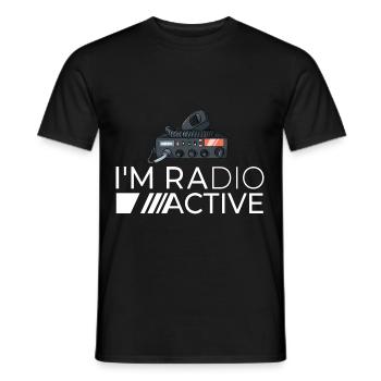 Amateur Radio Ham Radio Radio Service Amateur - Men's T-Shirt - black - Front - AI Model Male 178 light (178cm)