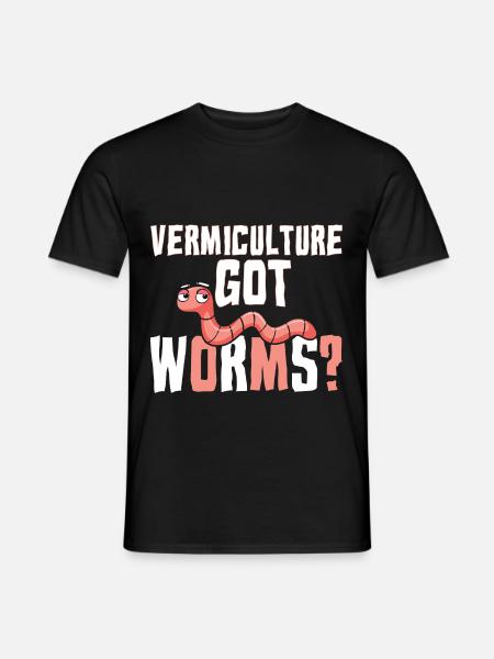 Vermiculture Got Worms - Männer T-Shirt - Schwarz