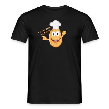 I´m the best POTATO - Männer T-Shirt - Schwarz - Vorne - AI Model Male 178 light (178cm)