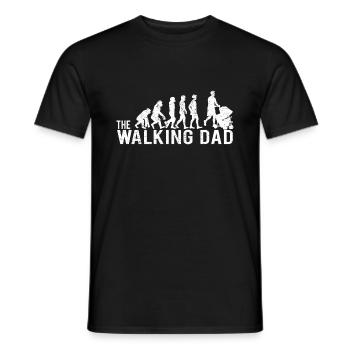 Baby Carriage Push Evolution Husband Dad Gift - Men's T-Shirt - black - Front - AI Model Male 178 light (178cm)