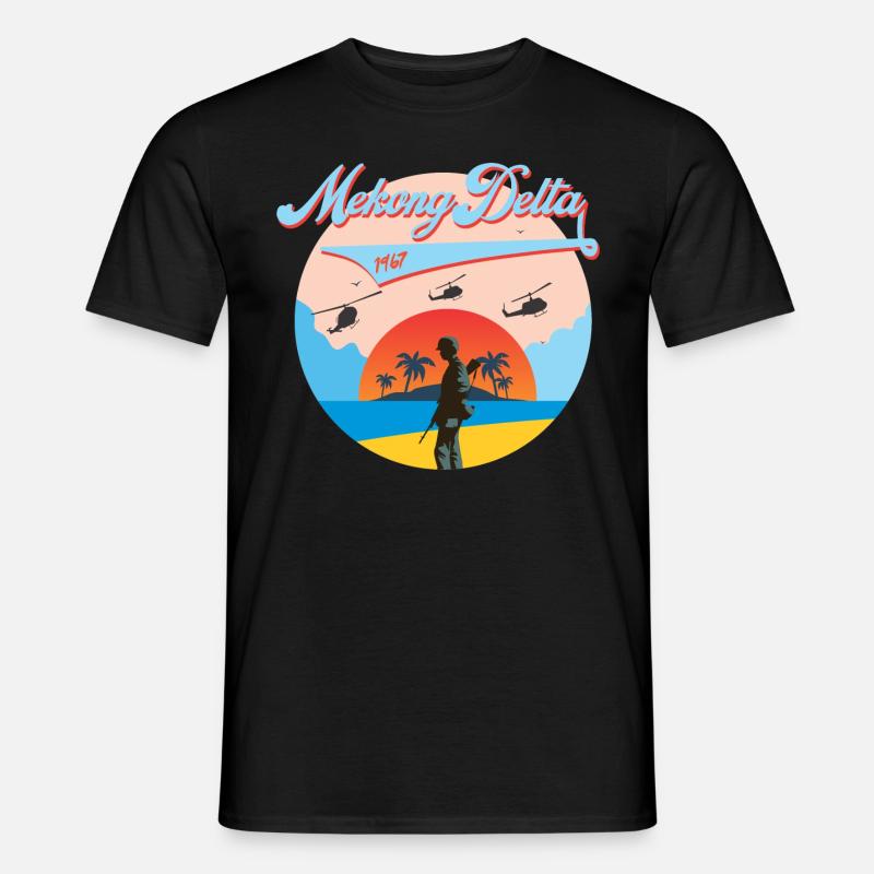 Mekong Delta - Männer T-Shirt - Schwarz