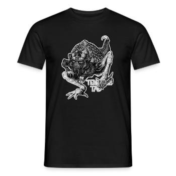 Tentacle Tad weisse Umrandung - Männer T-Shirt - Schwarz - Vorne - AI Model Male 178 light (178cm)