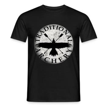 Archer Arc-en-ciel- cadeau de tir à l’arc - T-shirt homme - noir - Devant - AI Model Male 178 light (178cm)