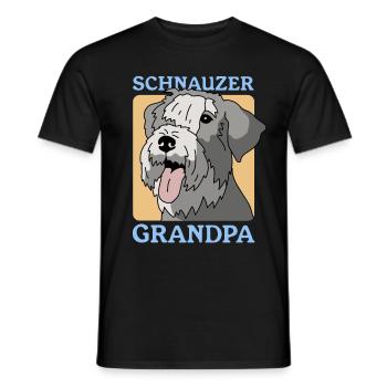 Schnauzer Grandpa Propriétaire De Chien Propriétaire Cadeau - T-shirt homme - noir - Devant - AI Model Male 178 light (178cm)