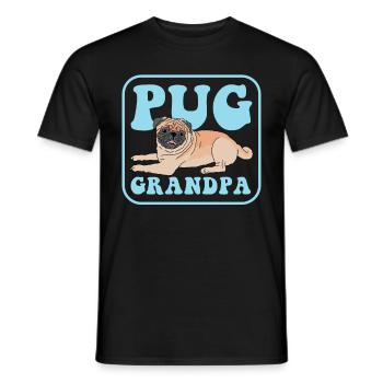 Carlin Grand-père Propriétaire de chien Chien Papa Cadeau - T-shirt homme - noir - Devant - AI Model Male 178 light (178cm)