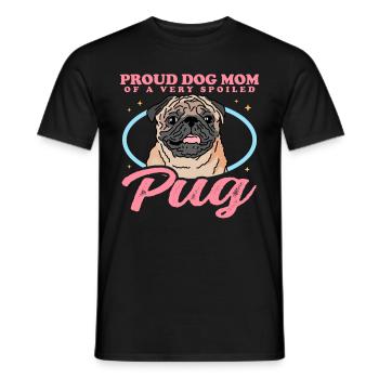 Maman Carlin | Dog Lover Dog Owner Cadeau - T-shirt homme - noir - Devant - AI Model Male 178 light (178cm)