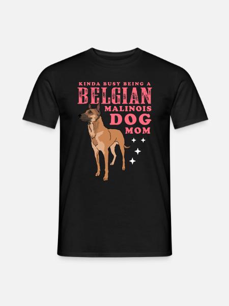 Belgian Malinois Mom Hundebesitzer Geschenk - Männer T-Shirt - Schwarz