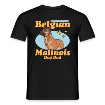 Belgian Malinois Dad Dog Dog Owner Gift - Men's T-Shirt - black - Front - AI Model Male 178 light (178cm)