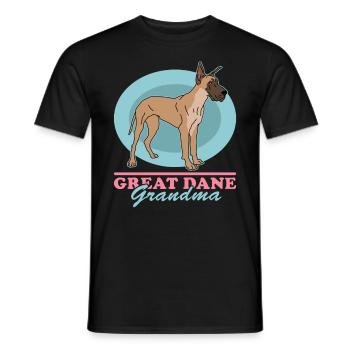 Grand Danois | Cadeau de propriétaire de chien de chien - T-shirt homme - noir - Devant - AI Model Male 178 light (178cm)