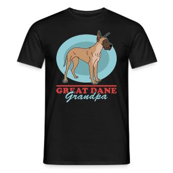 Great Dane | Dog Dog Owner Gift - Men's T-Shirt - black - Front - AI Model Male 178 light (178cm)