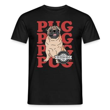 Carlin Propriétaire de chien Chien Amoureux cadeau - T-shirt homme - noir - Devant - AI Model Male 178 light (178cm)