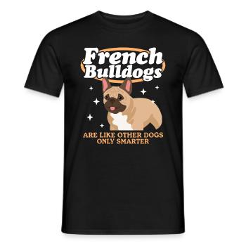 Français Bulldog | Français Cadeau Bulldog - T-shirt homme - noir - Devant - AI Model Male 178 light (178cm)