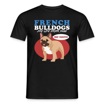 Français Cadeau Bulldog Français Bulldogs - T-shirt homme - noir - Devant - AI Model Male 178 light (178cm)