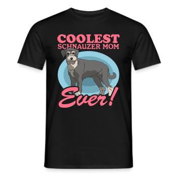 Schnauzer Maman Chien Propriétaire De Chien Cadeau - T-shirt homme - noir - Devant - AI Model Male 178 light (178cm)