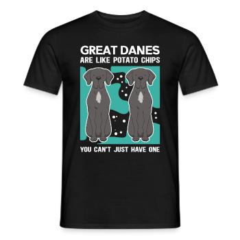 Grand Danois | Cadeau de propriétaire de chien de chien - T-shirt homme - noir - Devant - AI Model Male 178 light (178cm)