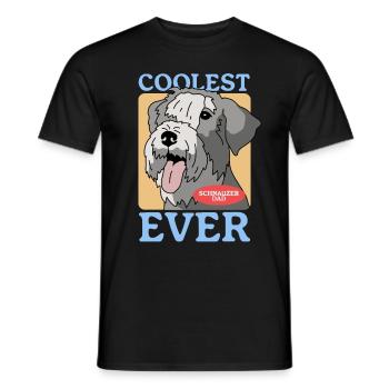 Schnauzer Papa | Cadeau propriétaire de chien propriétaire - T-shirt homme - noir - Devant - AI Model Male 178 light (178cm)
