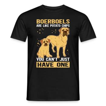 Boerboel Dog Lover Dog Owner Gift - Men's T-Shirt - black - Front - AI Model Male 178 light (178cm)
