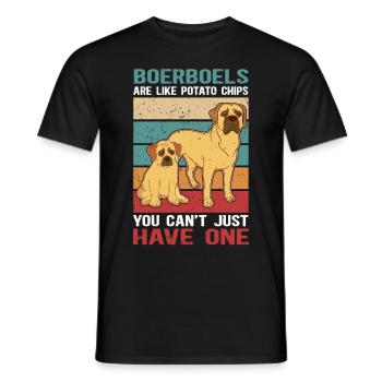 Boerboel Dog Owner Dog Lover Gift - Men's T-Shirt - black - Front - AI Model Male 178 light (178cm)