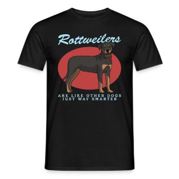 Rottweiler Hundeliebhaber Hundebesitzer Geschenk - Männer T-Shirt - Schwarz - Vorne - AI Model Male 178 light (178cm)