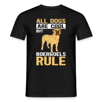 Boerboel Dog Lover Dog Owner Gift - Men's T-Shirt - black - Front - AI Model Male 178 light (178cm)