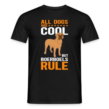 Boerboel dog lovers | Dog Owner Gift - Men's T-Shirt - black - Front - AI Model Male 178 light (178cm)