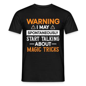 Magician Party Magic Tricks Performer Magician - Men's T-Shirt - black - Front - AI Model Male 178 light (178cm)