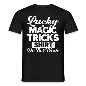 Magician Party Magic Tricks Performer Magician - Men's T-Shirt - black - Front - AI Model Male 178 light (178cm)