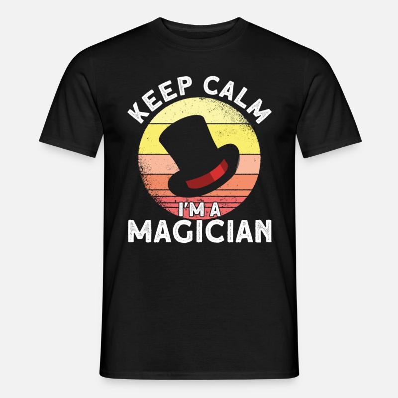 Magicien Party Magic Tricks Performer Magicien - T-shirt homme - noir