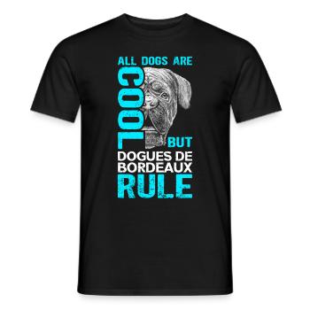 Great Dane | Bordeaux Great Dane Dog Gift - Men's T-Shirt - black - Front - AI Model Male 178 light (178cm)