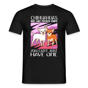 Chihuahua Dogs | Dog Owner Gift - Men's T-Shirt - black - Front - AI Model Male 178 light (178cm)