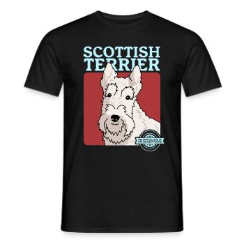 Scottish Terrier Dog Dog Propriétaire Cadeau - T-shirt homme - noir - Devant - AI Model Male 178 light (178cm)