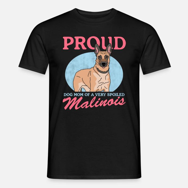Malinois Mom | Belgischer Schäferhund Geschenk - Männer T-Shirt - Schwarz