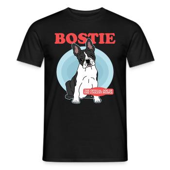 Boston Terrier | Hunde Hundebesitzer Geschenk - Männer T-Shirt - Schwarz - Vorne - AI Model Male 178 light (178cm)