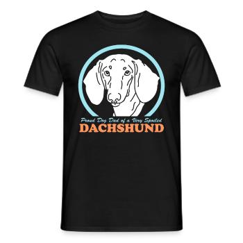 Teckel Papa Chiens teckels Chien Propriétaire Cadeau - T-shirt homme - noir - Devant - AI Model Male 178 light (178cm)