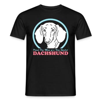Dachshund Mom Dackel Hunde Hundebesitzer Geschenk - Männer T-Shirt - Schwarz - Vorne - AI Model Male 178 light (178cm)