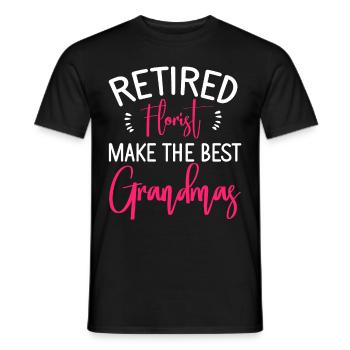 Florist Floristry Flowers Florist - Men's T-Shirt - black - Front - AI Model Male 178 light (178cm)