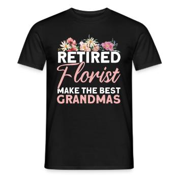 Florist Floristry Flowers Florist - Men's T-Shirt - black - Front - AI Model Male 178 light (178cm)