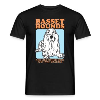 Basset Hound Dog Propriétaire Cadeau - T-shirt homme - noir - Devant - AI Model Male 178 light (178cm)