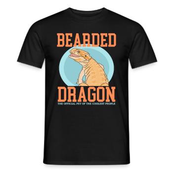 Bartagame Bartagamen Reptilien Besitzer Geschenk - Männer T-Shirt - Schwarz - Vorne - AI Model Male 178 light (178cm)